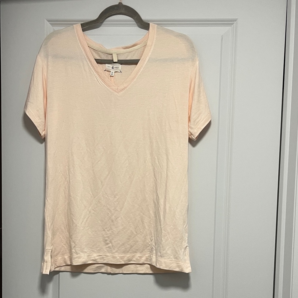 Lou & Grey Light Pink V-Neck Tee